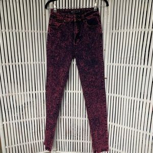 LoveCulture Pink Acid Wash Skinny Jeans